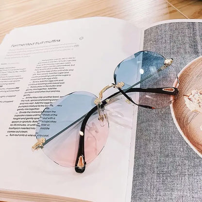 Women's Cut Edge Sunglasses with Mirror Finish