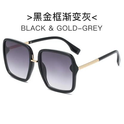 Large Square Sunglasses – Orange Gold Pink