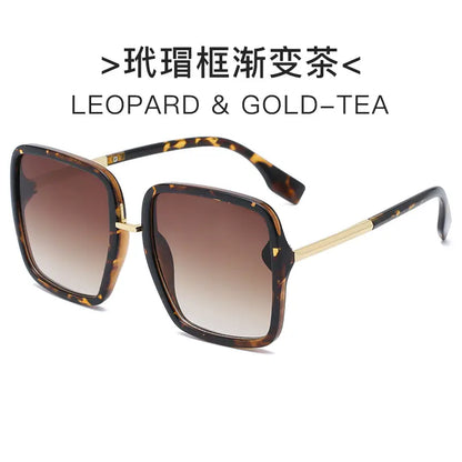 Large Square Sunglasses – Orange Gold Pink